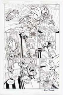 Butler, Steven - Steve Butler and Jim Amash Sonic the Hedgehog #149 Story Page 4 Original Art (Archie, 2005). ...
