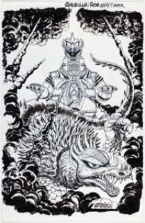 Zornow, Jeffrey - Jeff Zornow Godzilla: Rulers of Earth #14 Variant Cover Original Art (IDW, 2014)....