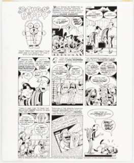 Bagge, Peter - Peter Bagge Hate #15 Back Cover/Complete Story "The Bippy" Original Art (Fantagraphics Books, 1994)....