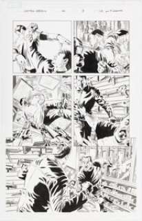 Ross, Luke - Luke Ross and Fabio Laguna Captain America #44 Story Page 8 Original Art (Marvel, 2009)....