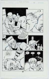 Dillon, Steve - Steve Dillon and John McCrea Preacher: Tall in the Saddle #1 Story Page 38 Original Art (DC, 2000). ...