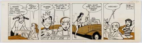 Montana, Bob | Bob Montana Archie Daily Comic Strip Original Art dated 7-31-58 (King Features Syndicate, 1958).... | Heritage