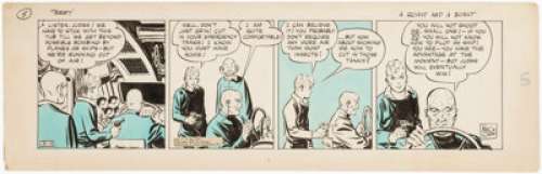 Milton Caniff | Terry and the Pirates Daily Comic Strip Original Art dated 12-10-37 (Chicago Tribune, 1937). ... | Heritage