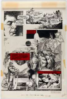 Ramon Torrents - Vampirella #32 Story Page 6 Original Art (Warren, 1974).