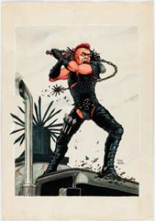 Shawn Kerri and Troy Nixey - Mad Max Marauder and Batman Illustrations Original Art Group of 2 (c. 1980s/2016). (Total: 2 Original Art)