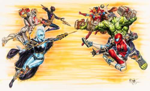 Mark Brooks | Marvel Contest of Champions Concept Illustration Original Art (Kabam, 2014). | Heritage