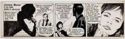 John McLusky - James Bond #116 Daily Comic Strip Original Art (London Daily Express, 1959).