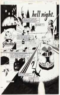 Scott Benefiel and Jasen Rodriguez - Ghost #7 Splash Page 1 Original Art (Dark Horse, 1995).