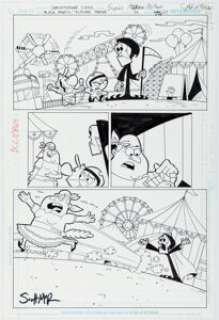 Christopher Cook and Scott McRae Cartoon Network Block Party #36 Grim Adventures of Billy & Mandy Story Page 1 Original Art (DC, 2007).