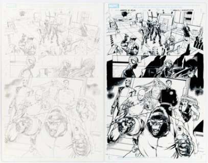Carlo Pagulayan and Jason Paz Agents of Atlas #5 Story Page 6 Original Art (Marvel, 2009). (Total: 2 Original Art)