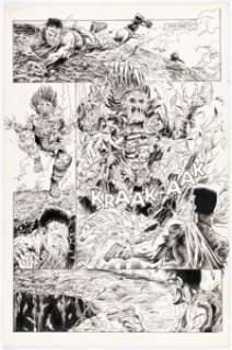 Evan Dorkin and Armando Gil Predator: Big Game #4 Story Page 20 Original Art (Dark Horse, 1991).