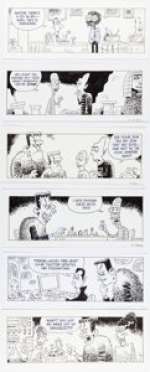 Scott Nickel Eek! Daily Comic Strip Original Art Group of 6 (Andrews McMeel Syndicate, c. 2010s). (Total: 6 Original Art)