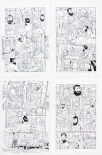 Chris Dreier [Gianluca Pagliarani printed blue lines] Ignition City #4 Story Pages 8-14 Original Art (Avatar Press, 2009). (Total: 7 Original Art)