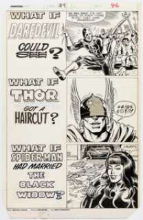 Ron Zalme and Brett Breeding What If? #34 Story Page Original Art (Marvel, 1982). | Heritage