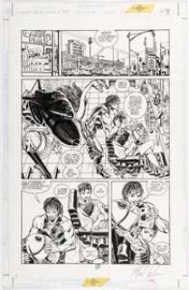 Phil Winslade and Steve Leialoha Nevada #3 Story Page 8 Original Art (DC, 1998).