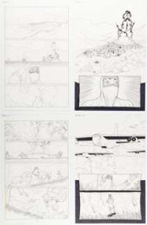 Jacen Burrows Garth Ennis‘ 303 #2 Story Pages 1-7 Original Art (Avatar Press, 2004). (Total: 7 Original Art)