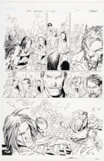 Marc Silvestri and Ryan Winn Dark Avengers / Uncanny X-Men: Utopia #1 Story Page 5 Original Art (Marvel, 2009).