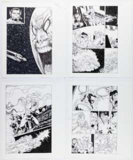 Ernie Colón Dreadstar #4 Near Complete 22-Page Story Original Art (Malibu, 1994). (Total: 23 Items)