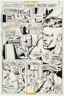 Rich Buckler and Bob McLeod Secret Society of Super-Villains #9 Story Page 2 Original Art (DC, 1977).