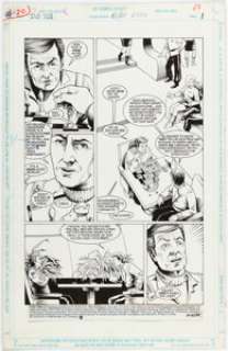 Ken Hooper and Bob Dvorak Star Trek #18 Story Page 1 Original Art (DC, 1991).