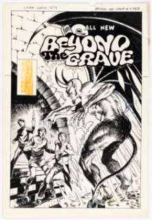 Bob Hall Beyond The Grave #4 Cover Original Art (Charlton, 1976). | Heritage