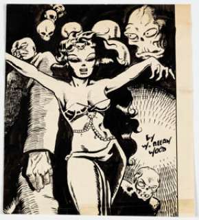 Wally Wood - Horror-Themed Illustration Original Art (c. 1950s). | Heritage