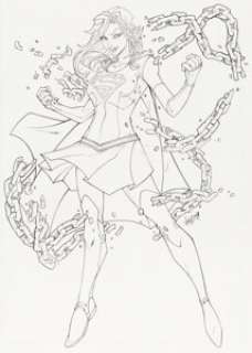 JonBoy Meyers Supergirl #1 Variant Cover Original Art (DC, 2015). | Heritage