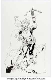 Robert Atkins - Scarlett from G.I. Joe Illustration Original Art (c. 2000s).