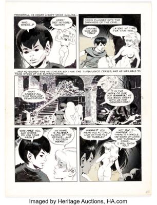 Wally Wood The Wizard King: Odkin, Son of Odkin Book 2 Story Page 8 Original Art (Wallace Wood, 1981). | Heritage