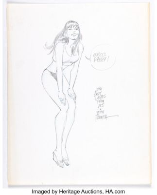 John Romita Sr. - Mary Jane Watson Illustration Original Art (undated).