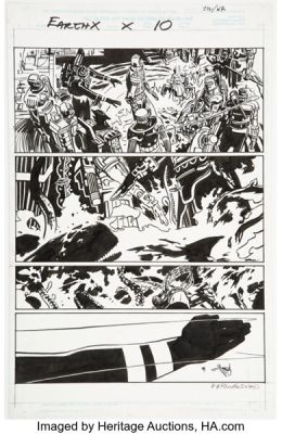 John Paul Leon and Bill Reinhold Earth X #X Story Page 10 Original Art (Marvel, 2000). | Heritage