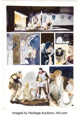 Bo Hampton Viking Glory - The Viking Prince Story Page 46 Original Art (DC, 1991). | Heritage