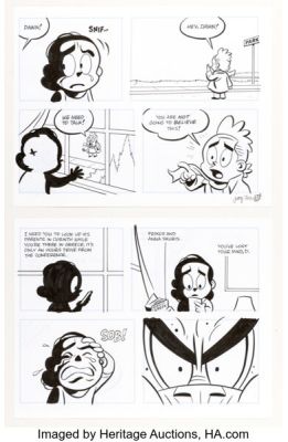 Jay Stephens Dwellings #2 "Second Tongue" Story Page 23 Original Art (Black Eye, 2020). (Total: 2 Original Art)