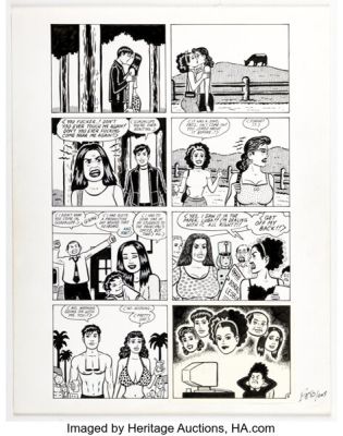 Gilbert Hernandez Luba #4 Story Page 19 Original Art (Fantagraphics, 2000). | Heritage