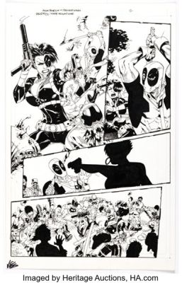 Jason Pearson and Dexter Vines Deadpool: Wade Wilson’s War #1 Story Page 12 Original Art (Marvel, 2010). | Heritage
