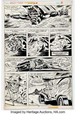 Don Perlin and Owen McCarron Ghost Rider #28 Story Page 2 Original Art (Marvel, 1978). | Heritage