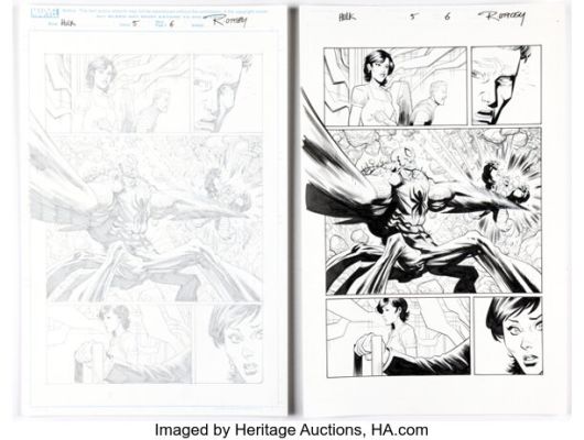 Ryan Ottley and Cliff Rathburn Hulk #5 (772) Story Page 6 Original Art Group of 2 (Marvel, 2022). (Total: 2 Original Art) | Heritage