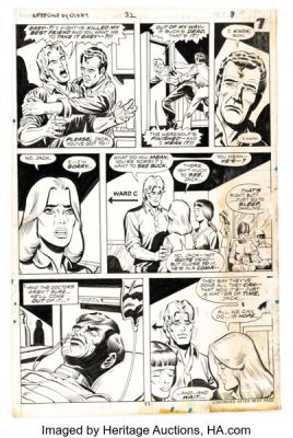 Don Perlin and Howard Perlin (as Howie Perlin) Werewolf by Night #32 Story Page 7 Original Art (Marvel, 1975). | Heritage