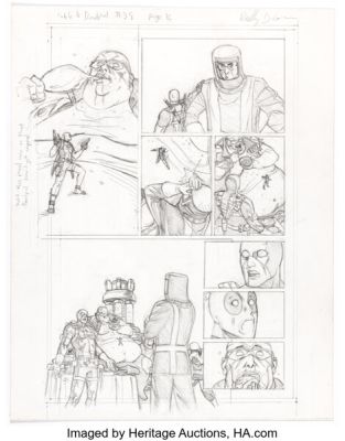 Reilly Brown Cable & Deadpool #38 Bob, Agent of Hydra First Appearance Issue Story Page 16 Pencils Original Art (Marvel, 2007).