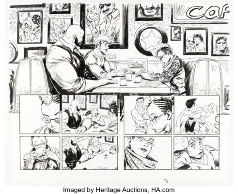 Sanford Greene Power Man and Iron Fist #1 Double Page Spread 6-7 Original Art (Marvel, 2016). (Total: 2 Original Art)