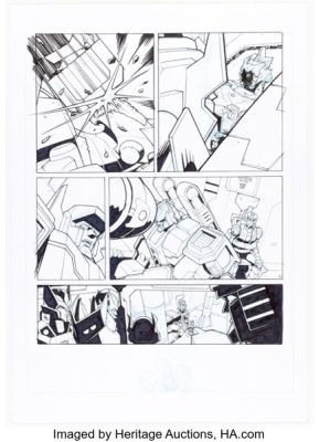 Nick Roche The Transformers: More Than Meets the Eye #6 Story Page 9 Original Art (IDW, 2012). | Heritage