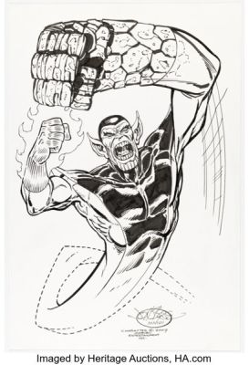 John Byrne - Kl‘rt the Super-Skrull Specialty Illustration Original Art (2007).