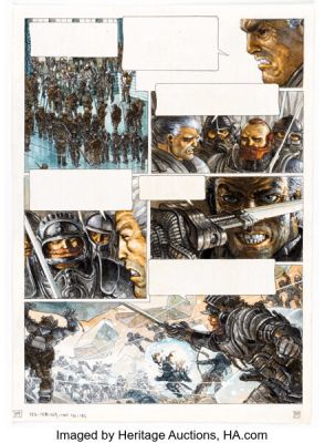 Juan Giménez Metabarons #1 Painted Story Page 29 Original Art (Les Humanoïdes Associés, 1992). | Heritage