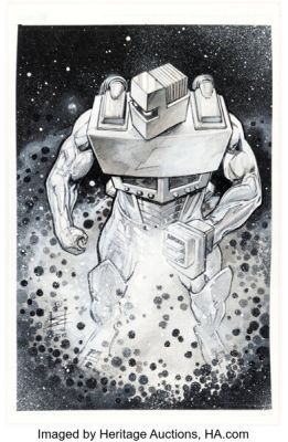 Eddy Newell - Rom Spaceknight Specialty Illustration Original Art (2012).