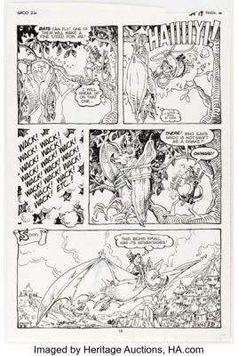 Sergio Aragonés Groo the Wanderer #26 Story Page 15 Original Art (Marvel, 1987). | Heritage
