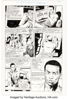 Brian Bolland and Mark Farmer Real War Stories #1 "The Elite of the Fleet" Story Page 6 Original Art (Eclipse, 1987). | Heritage
