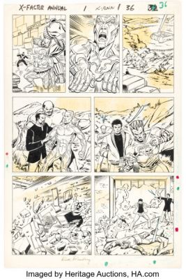 Bob Layton and Brett Breeding X-Factor Annual #1 Story Page 32 Original Art (Marvel, 1986). | Heritage
