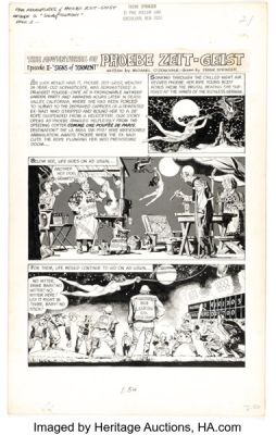 Frank Springer Evergreen Review Phoebe Zeit-Geist Episode 2 Page 1 Original Art (Grove Press, 1968). | Heritage