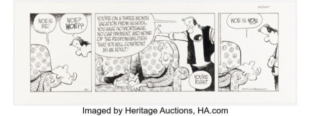 Jerry Scott and Jim Borgman Zits Daily Comic Strip Original Art dated 8-25-00 (King Features Syndicate, 2000). | Heritage