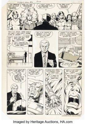 George Pérez and Brett Breeding Tales of the New Teen Titans #1 Cyborg Story Page 17 Original Art (DC, 1982). | Heritage